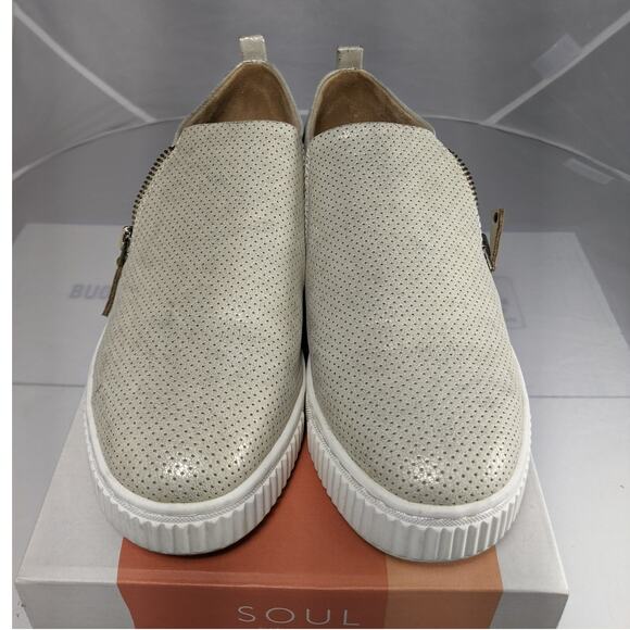 Naturalizer SOUL Turner Slip On Sneaker soft gold faux leather - Picture 2 of 8